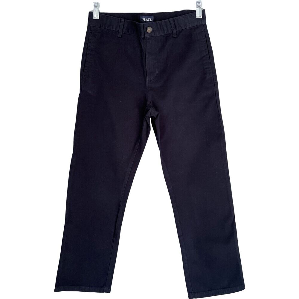 Childrens Place Pants Girls Size 10 Husky Blue Cotton Chino Straight Leg NWT
